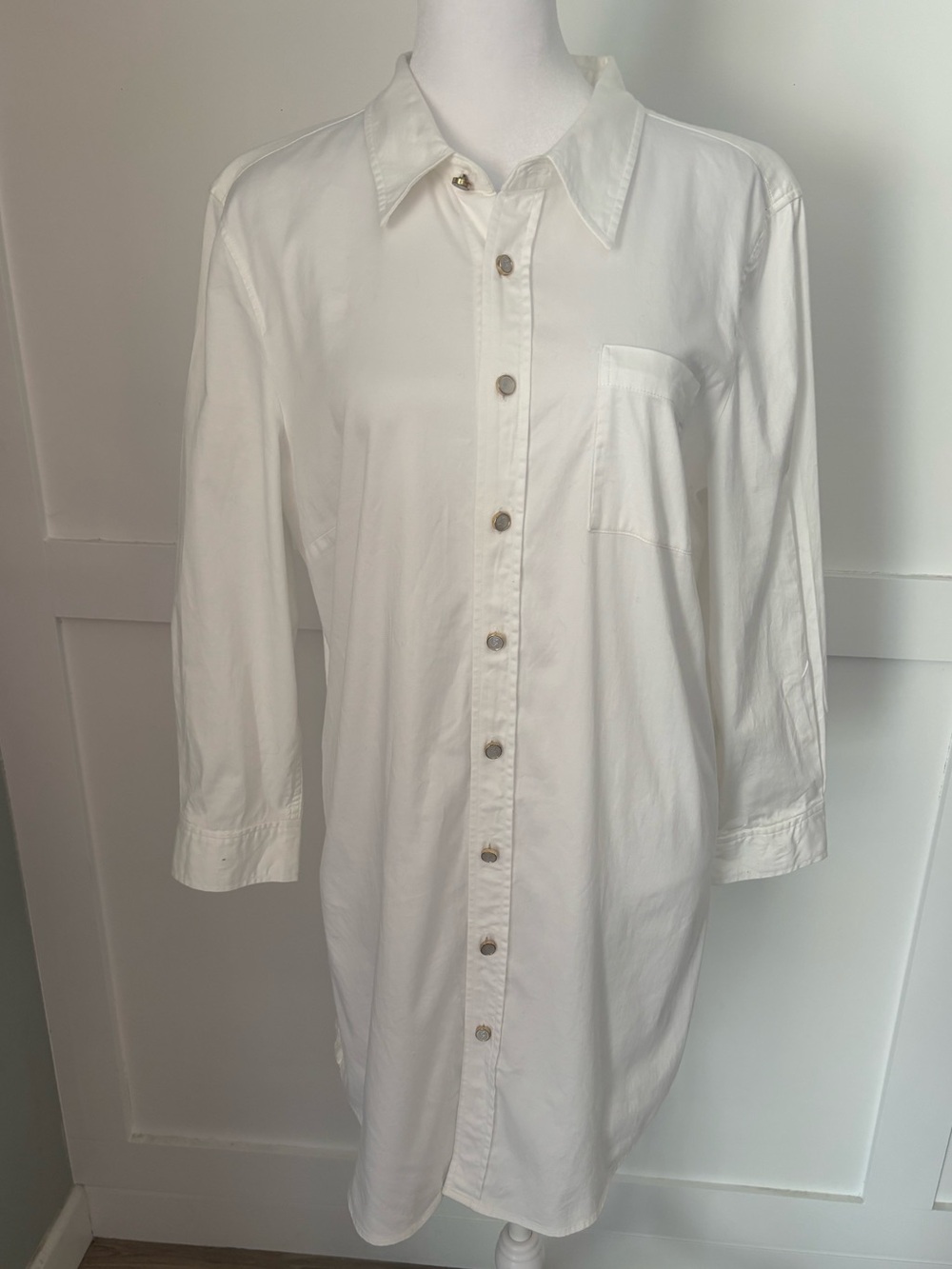 MICHAEL Michael Kors White Shirt Dress or Coverup size 12